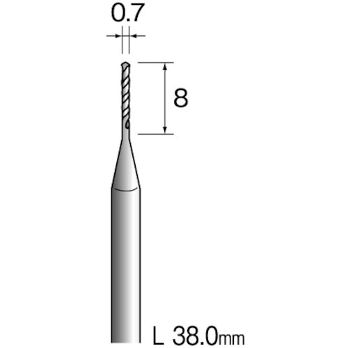 Minimo 超硬ドリル Φ0.7