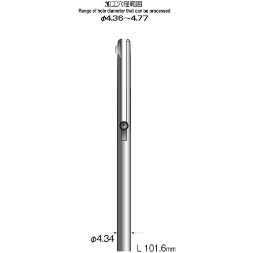 Minimo スリットホールバー 片刃 軸径4.3