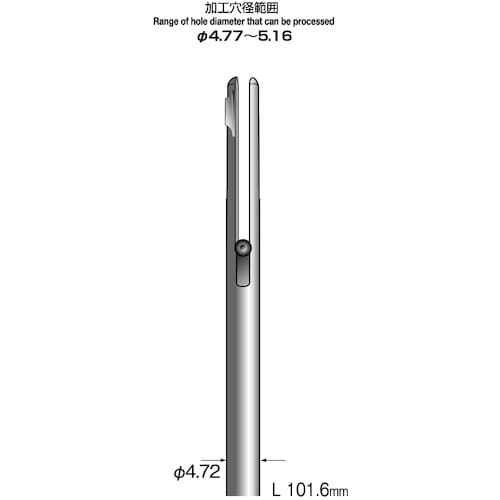 Minimo スリットホールバー 片刃 軸径4.7