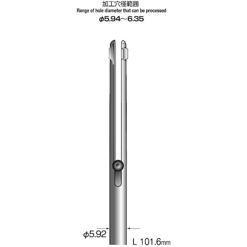 Minimo スリットホールバー 両刃 軸径5.9