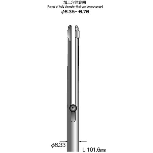 Minimo スリットホールバー 両刃 軸径6.3