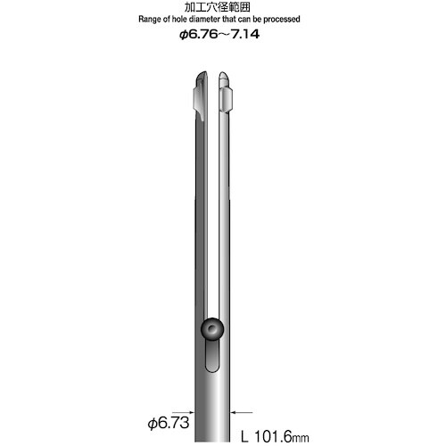 Minimo スリットホールバー 両刃 軸径6.7