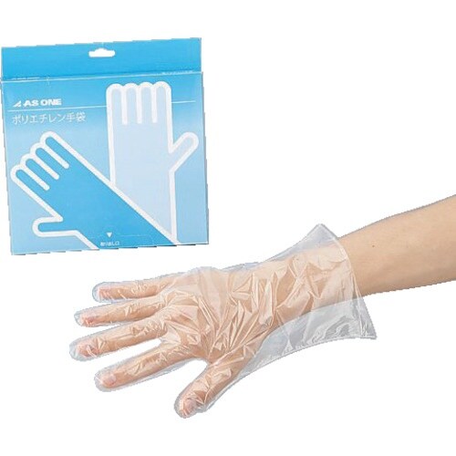 AS ポリエチレン手袋エコノミーL (100枚入)