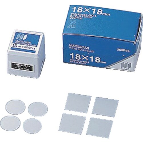 AS マツナミカバーグラス18×18 1000枚入