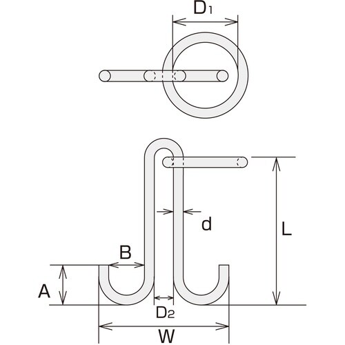 水本 ステンレス 係船環MM型 リング内径150m