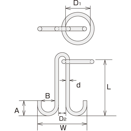 水本 ステンレス 係船環MM型 リング内径200m