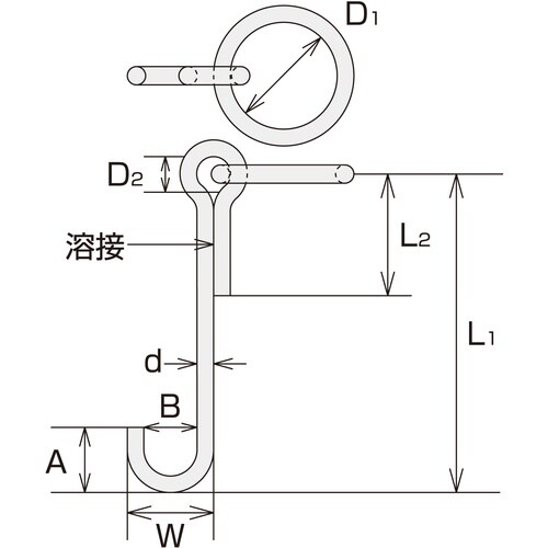 水本 ステンレス 係船環MSL型 リング内径150