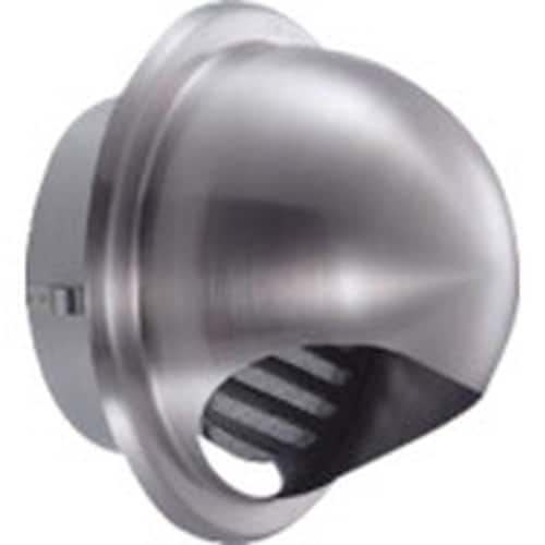 シミズ ステンレス製丸型フード付ガラリ75