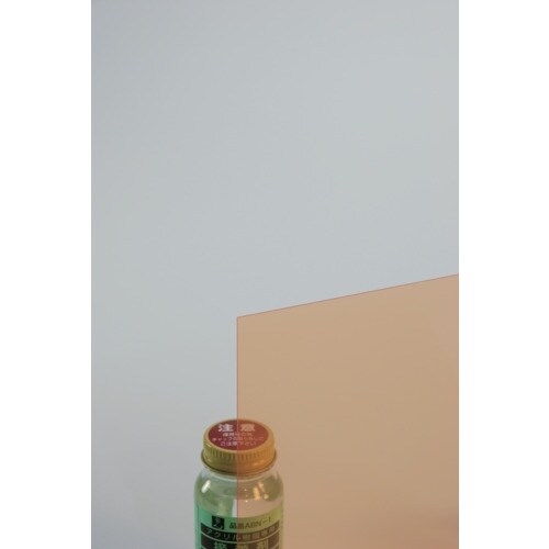 光 エンビ板 オレンジ透明 0.5×910×600