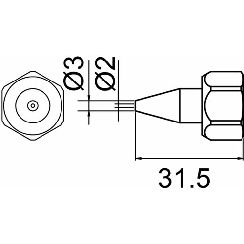 白光 ノズル N−2 袋ナット付
