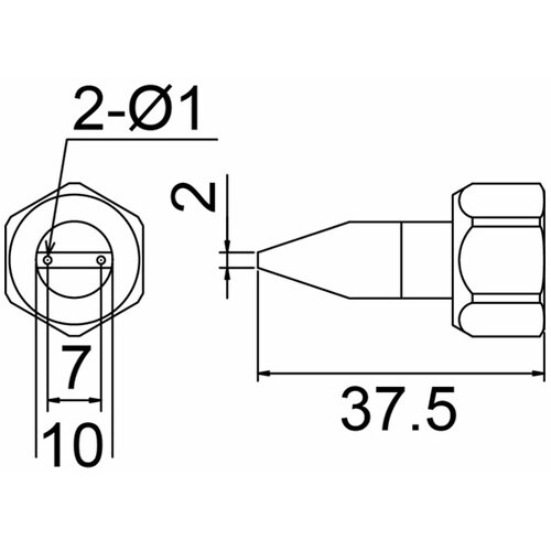 白光 ノズル N2−1 袋ナット付