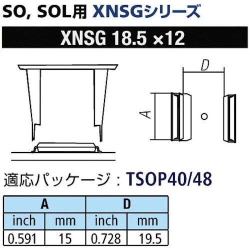 グット SOL用ノズルXFC用 替ノズル幅15mm