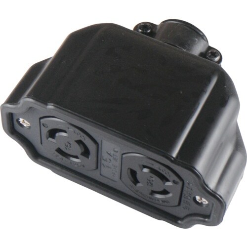 アメリカン電機 引掛形 ダブルコネクタボディ 接地