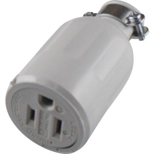 アメリカン電機 平刃形 ゴムコネクタボディ 接地2