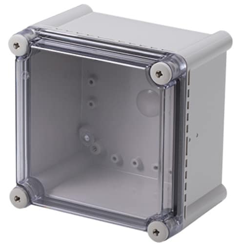 タカチ 防水・防塵ボックス 透明/ホワイトグレー