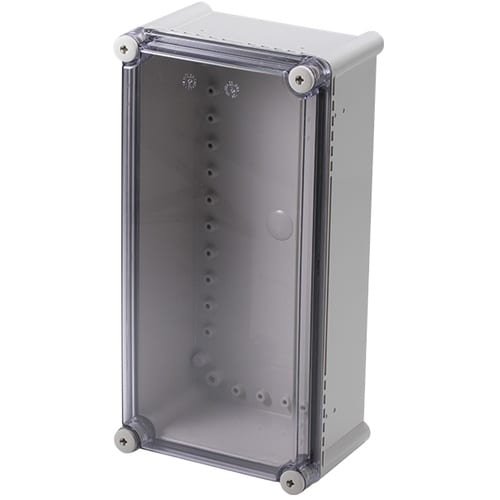 タカチ 防水・防塵ボックス 透明/ホワイトグレー