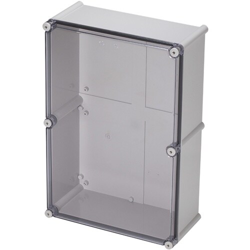 タカチ 防水・防塵ボックス 透明/ホワイトグレー