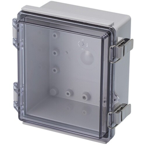 タカチ 防水・防塵ボックス 透明/ホワイトグレー