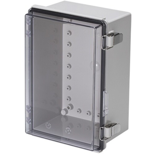 タカチ 防水・防塵ボックス 透明/ホワイトグレー