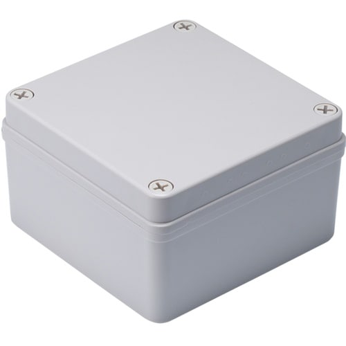 タカチ 防水・防塵ボックス ホワイトグレー 125