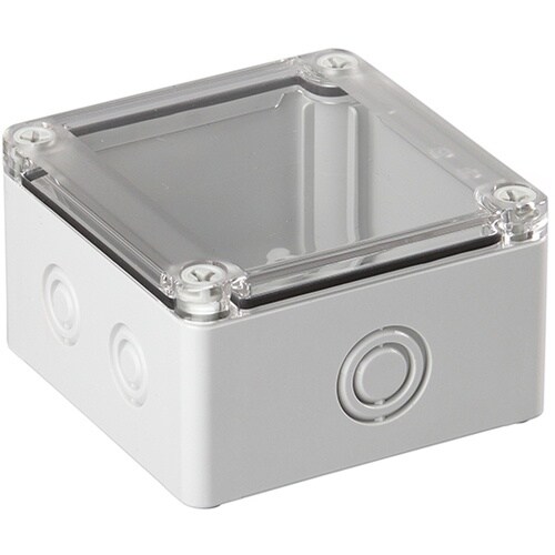 タカチ ノックアウト付防水・防塵ボックス 透明/ホ