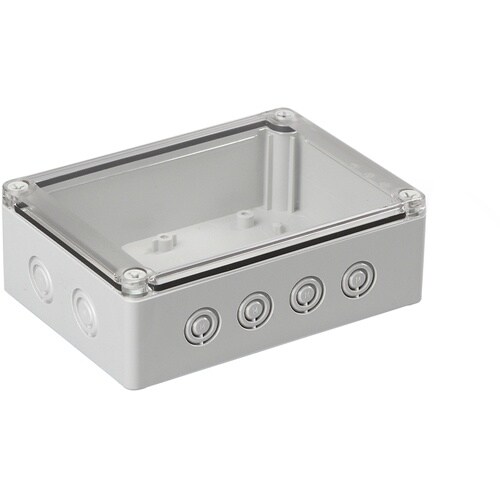 タカチ ノックアウト付防水・防塵ボックス 透明/ホ