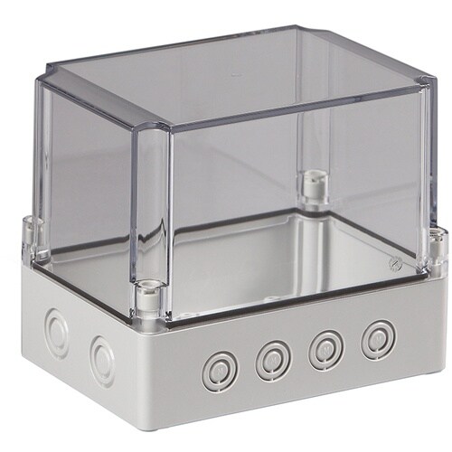 タカチ ノックアウト付防水・防塵ボックス 透明/ホ
