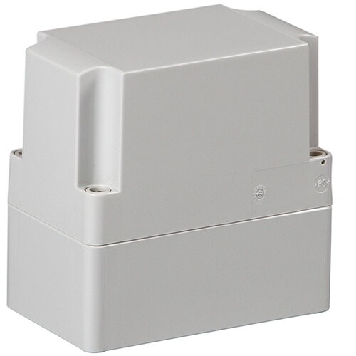 タカチ 防水・防塵ポリカボックス ホワイトグレー