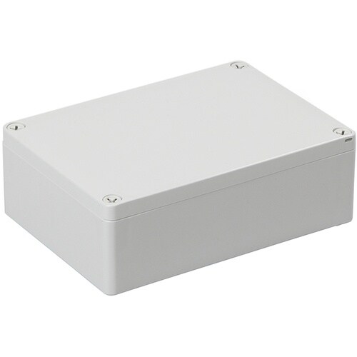タカチ 防水・防塵ポリカボックス ホワイトグレー