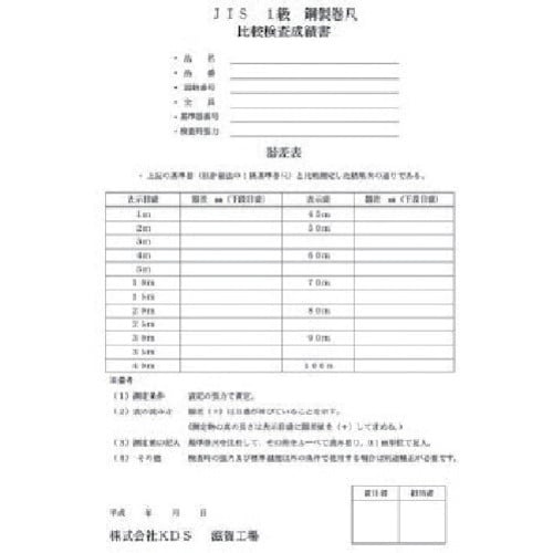KDS 器差検査料M50m(コンベックス)