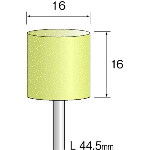 Minimo イエロー砥石 WA#100 φ16