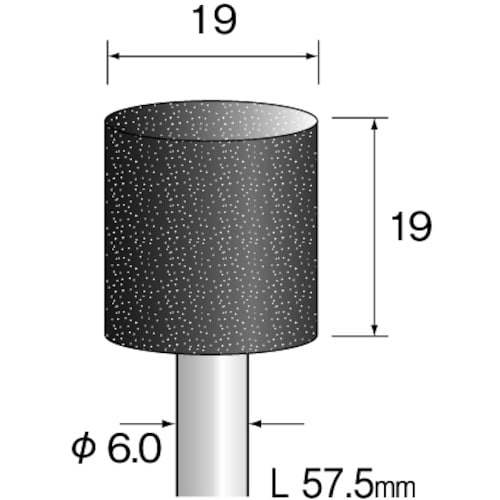 Minimo ブラック砥石 A#60 φ19 (1