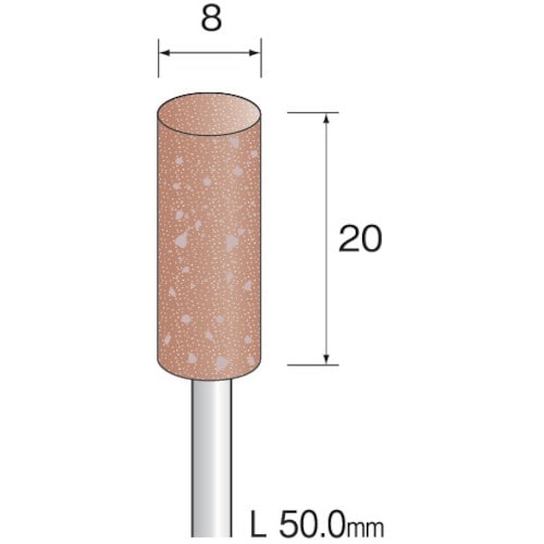 Minimo 研削用ゴム砥石 WA ハード#80