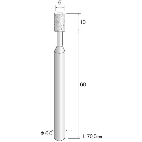 Minimo 精密砥石 WA砥粒#100 φ6 (
