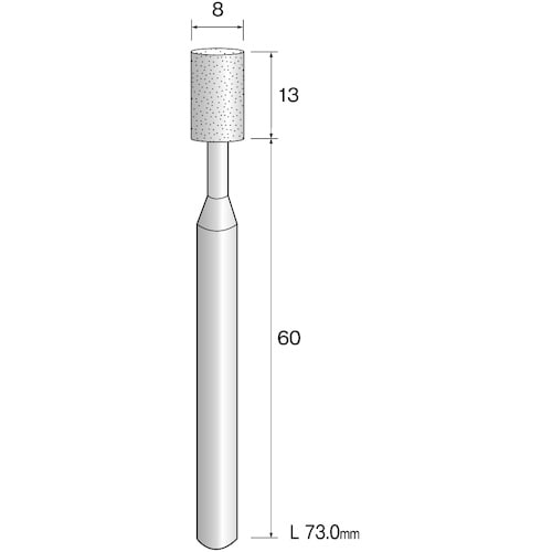 Minimo 精密砥石 WA砥粒#100 φ8 (