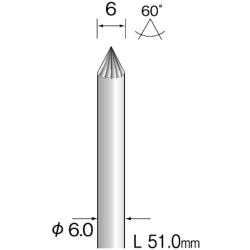 Minimo 超硬カッター ストレートカット Φ6