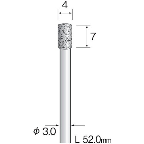 Minimo 電着ダイヤモンドバー#200 Φ4