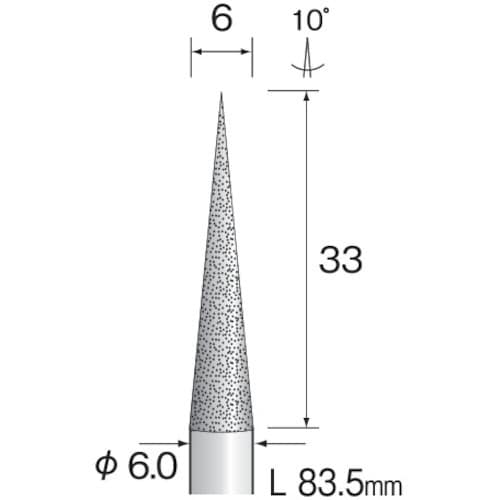 Minimo 電着ダイヤモンドバー#120 Φ6
