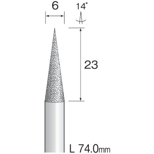 Minimo 電着ダイヤモンドバー#120 Φ6