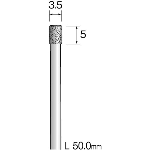Minimo 精密電着ダイヤモンドバー 超硬軸#1
