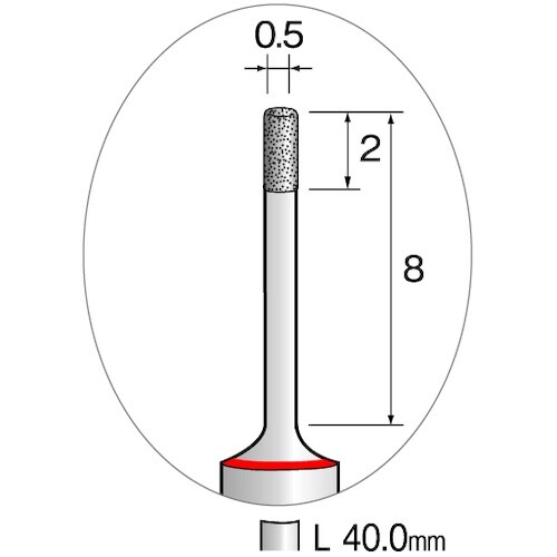 Minimo 精密電着CBNバー 超硬軸#325