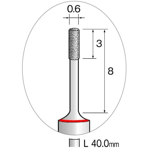 Minimo 精密電着CBNバー 超硬軸#270