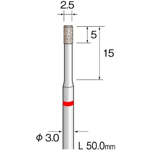 Minimo 精密電着CBNバー 超硬軸#140
