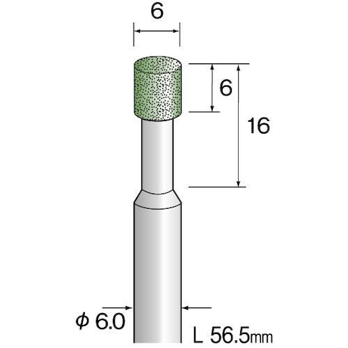 Minimo レジンボンドCBNバー#120 Φ6