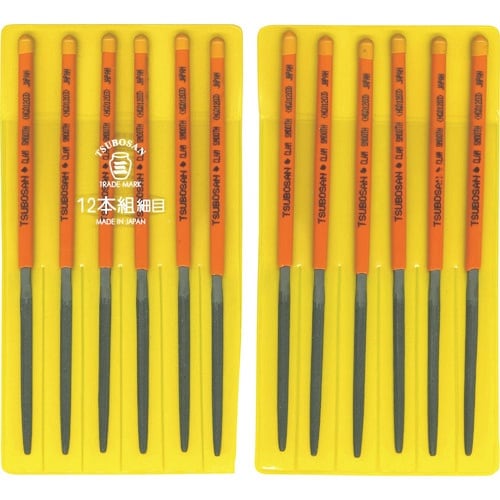 ツボサン 組ヤスリ 12本組 ハマグリ 細目