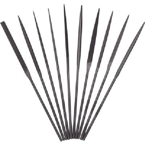 ツボサン 精密ヤスリ 10本組 角 #3(#6より