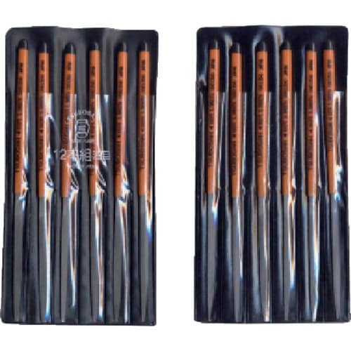 ツボサン 組ヤスリ 12本組 刀刃 油目