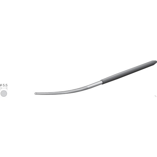 Minimo コテヤスリ 舟型 細目 丸