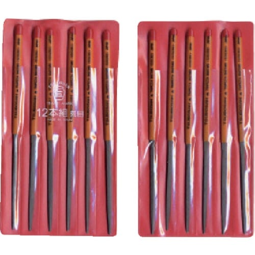 ツボサン 組ヤスリ 12本組 シノギ 荒目