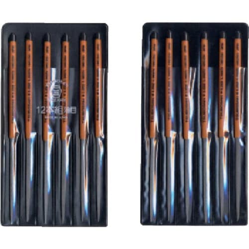 ツボサン 組ヤスリ 12本組 シノギ 油目